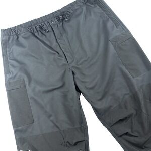 Duluth Trading Co Fleece Lined Outdoor Pants Men's XL Black Rain Snow Hiking‎